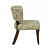 Jelany Slipper Chair In Beige Colour - left_view