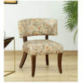Carden Solid Wood Arm Chair In Rustic Teak Finish - photo