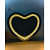 Sparkles Crushed Diamond Led Heart Shape Wall Mirror with Touch Sensor - photo