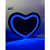Sparkles Crushed Diamond Led Heart Shape Wall Mirror with Touch Sensor - front_view