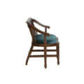 Olympia Teak Teal Wood Sofa - left_view