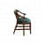 Olympia Teak Teal Wood Sofa - left_view