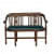 Aakruti Teak Wood 2 Seater Sofa In Teal Colour - front_view
