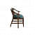 Aakruti Teak Wood 2 Seater Sofa In Teal Colour - left_view
