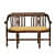 Aakruti Teak Wood 2 Seater Sofa In Yellow Colour - front_view