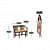 Aakruti Teak Wood 2 Seater Sofa In Yellow Colour - rear_view