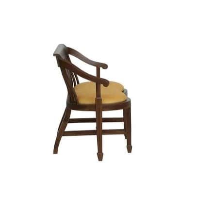 Aakruti Teak Wood 2 Seater Sofa In Yellow Colour - left_view