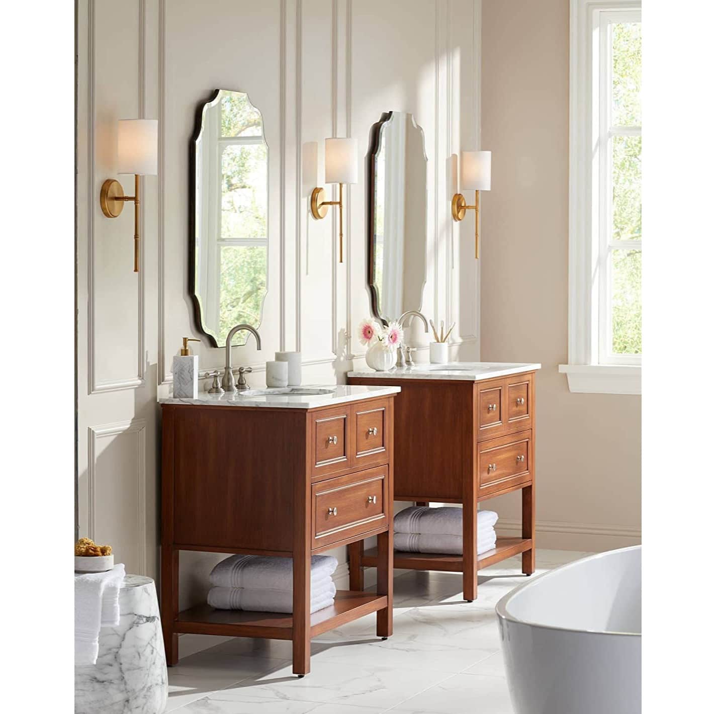 Quality Glass Frame Less Decorative Mirror - front_view