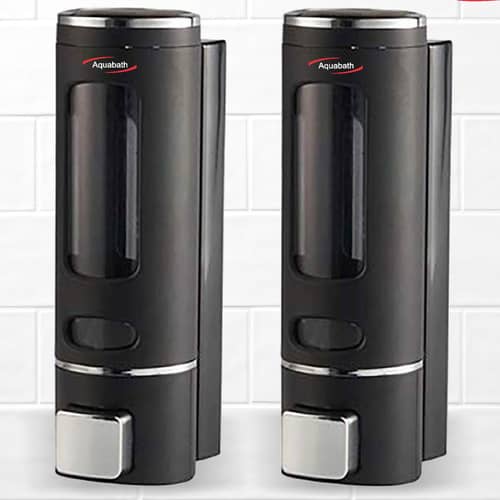 Wall Mounted Liquid Dispenser(350 ml, ABS, Black Color) (Pack of 1)