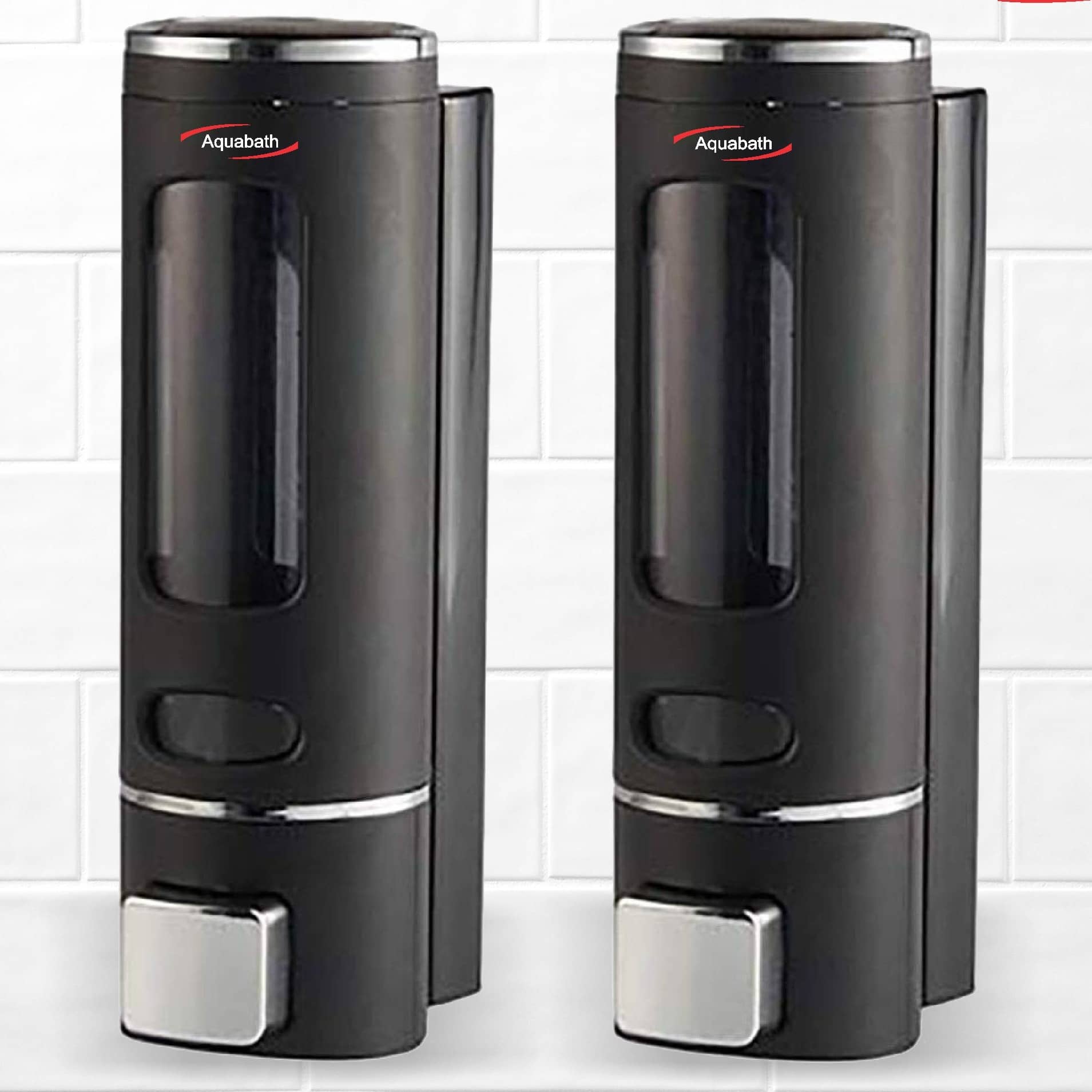 Wall Mounted Liquid Dispenser(350 ml, ABS, Black Color) (Pack of 1)