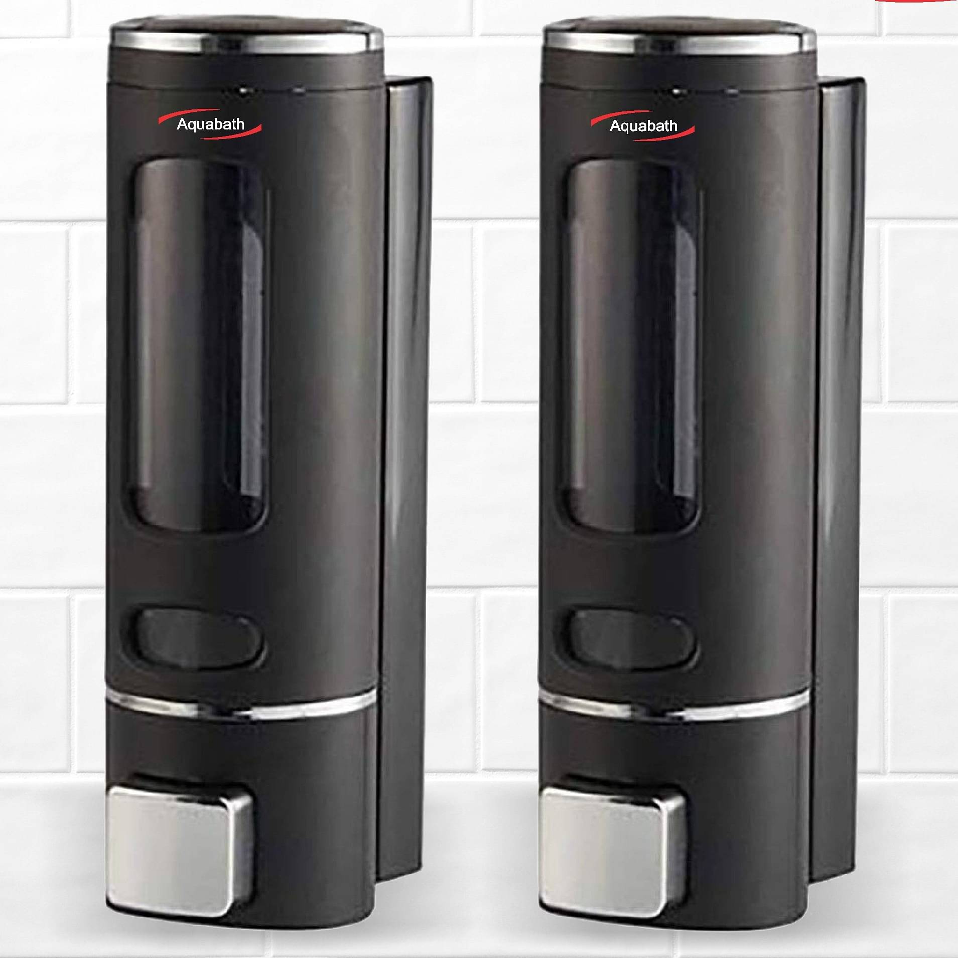 Wall Mounted Liquid Dispenser(350 ml, ABS, Black Color) (Pack of 1)