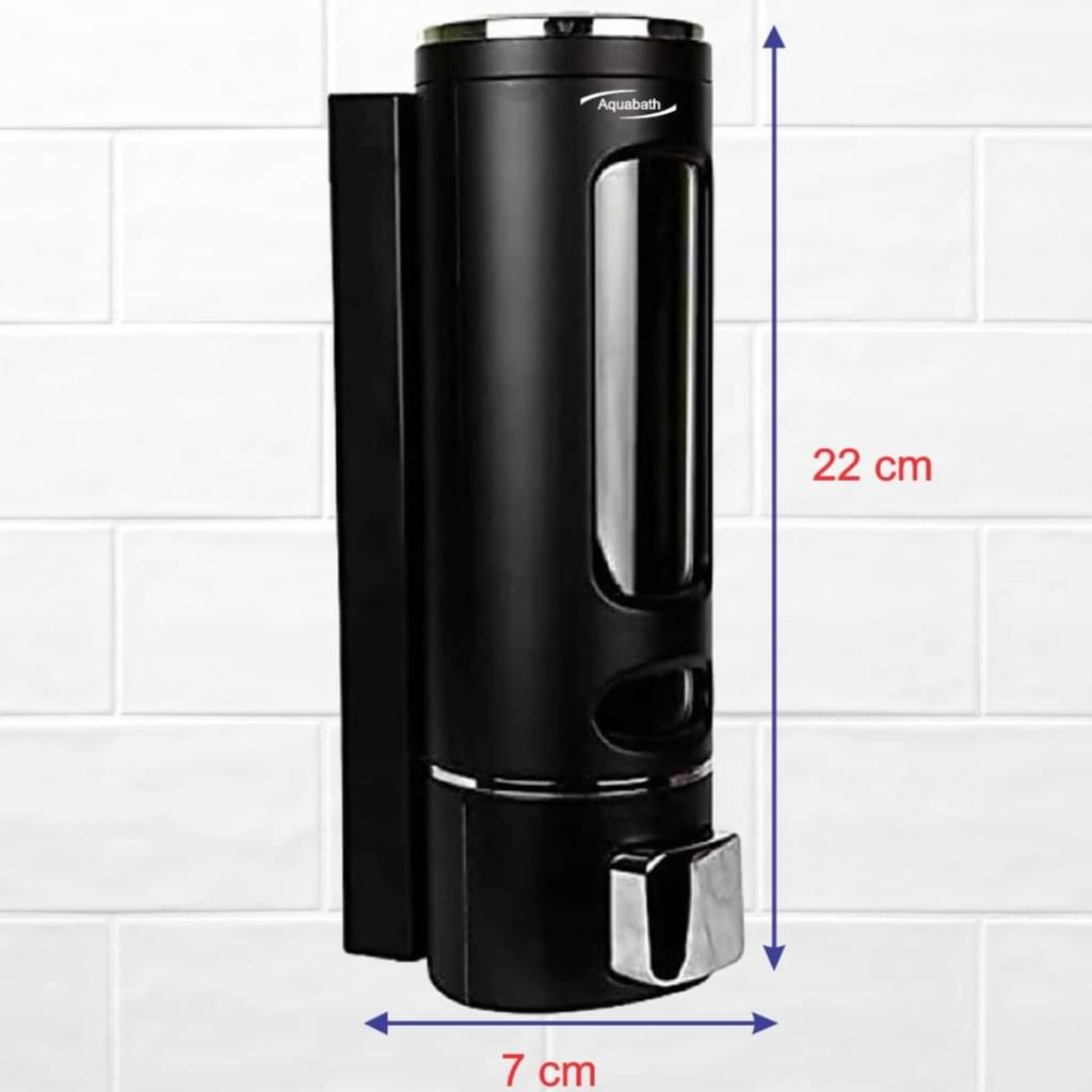 Wall Mounted Liquid Dispenser(350 ml, ABS, Black Color) (Pack of 1)