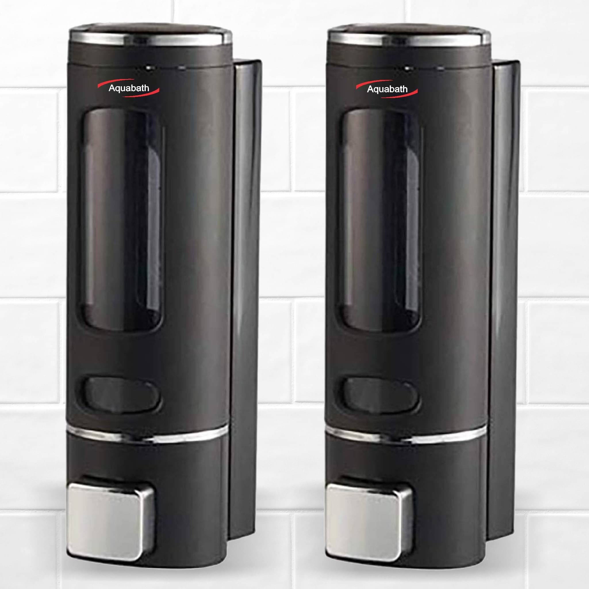 Wall Mounted Liquid Dispenser(350 ml, ABS, Black Color) (Pack of 1)