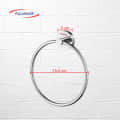 Stainless Steel Towel Ring for Bathroom/Wash Basin/Napkin-Towel Hanger/Bathroom Accessories (Chrome-Round)Pack of 2 - front_view