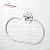 Stainless Steel Towel Ring for Bathroom/Wash Basin/Napkin-Towel Hanger/Bathroom Accessories (Chrome-Oval) Pack of 2 - photo