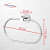 Stainless Steel Towel Ring for Bathroom/Wash Basin/Napkin-Towel Hanger/Bathroom Accessories (Chrome-Oval) Pack of 2 - front_view