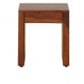 Solid Wood End Table In Honey Oak Finish - front_view