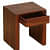 Solid Wood End Table In Honey Oak Finish - top_view