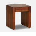 Solid Wood End Table In Honey Oak Finish - right_view