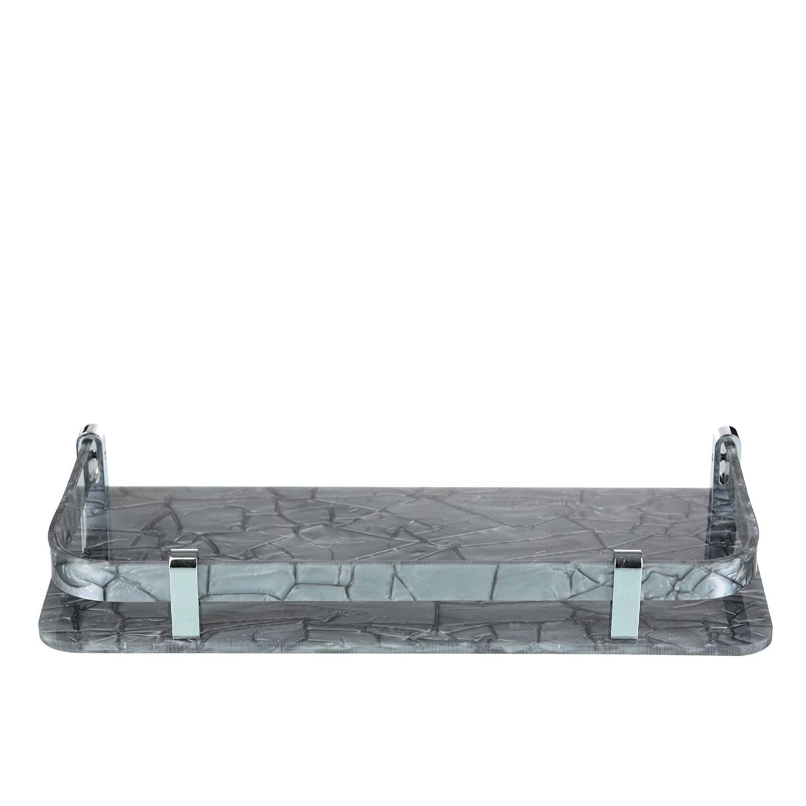 Acrylic Shelf  Marble Look (size-18*6) - top_view