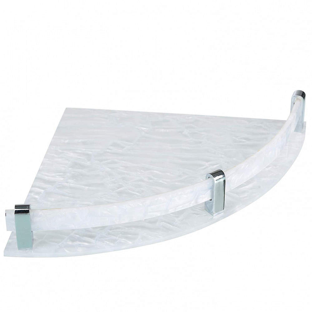 Acrylic Corner Shelf Marble look - photo
