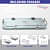 Round Toughened Glass Shelf (Size: 14”X5.5”)  - top_view
