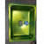 Green Glossy Kitchen Sink - top_view
