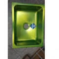 Green Glossy Kitchen Sink - rear_view
