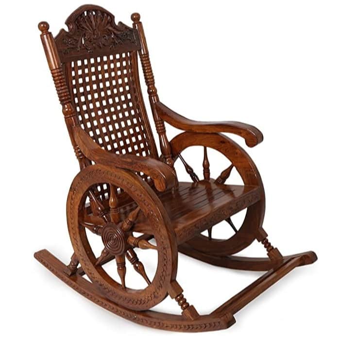 Warren Wooden Rocking Chair - front_view