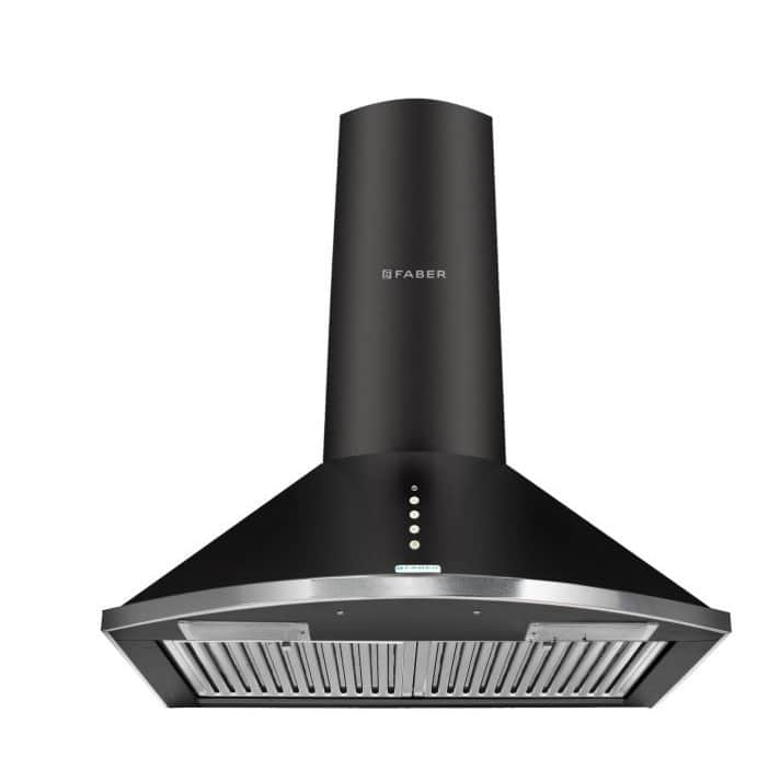 Hood Class Plus PB BK LTW 60 Kitchen Chimney - front_view