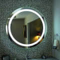 810 Round Shape Glass LED Wall Mirror with Sensor (Cool White, 21X21 Inch) - rear_view