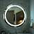 810 Round Shape Glass LED Wall Mirror with Sensor (Cool White, 21X21 Inch) - rear_view