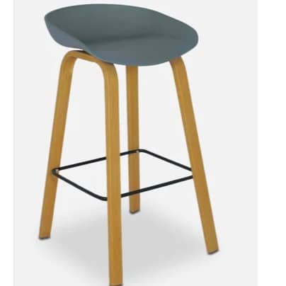Harrington Bar Stool In Grey Color