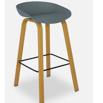 Harrington Bar Stool In Grey Color