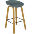 Harrington Bar Stool In Grey Color - front_view