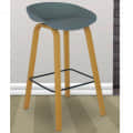Harrington Bar Stool In Grey Color - top_view