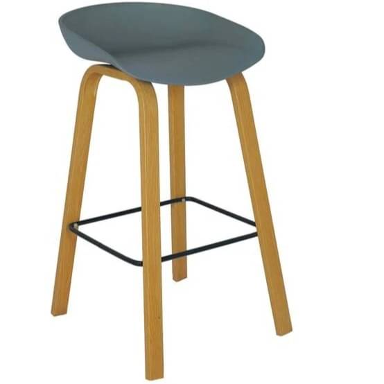 Harrington Bar Stool In Grey Color
