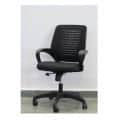 Revolving Office Chair (Black) - front_view