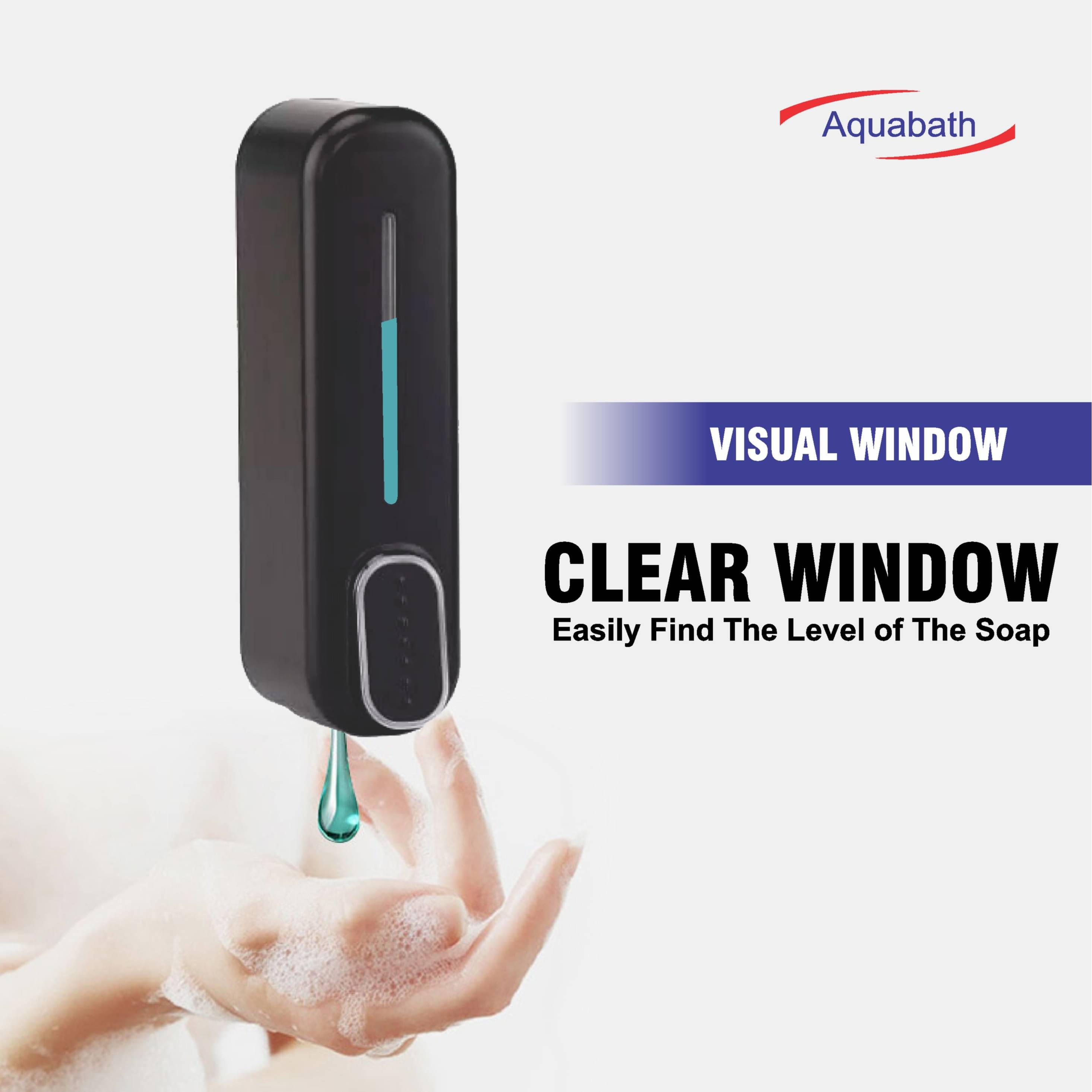 Heavy Duty Wall Mount Liquid Soap Dispenser With Fitting Accessories