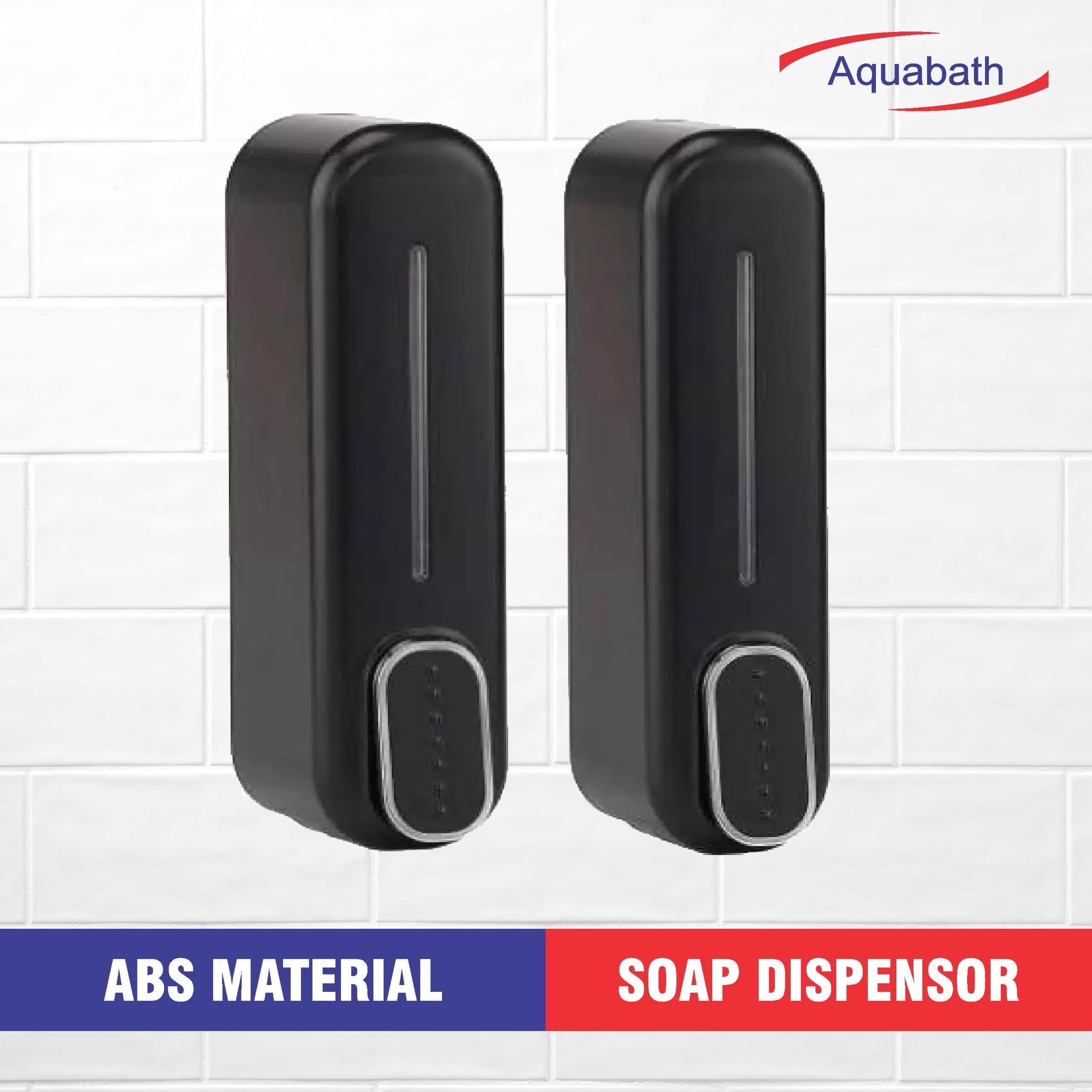 Heavy Duty Wall Mount Liquid Soap Dispenser With Fitting Accessories - rear_view