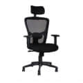 Revolving Chair High Back In Black - front_view