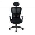 Revolving Chair High Back In Black - rear_view
