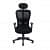 Revolving Chair High Back In Black - rear_view