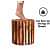 Antique Woodlog Bamboo Stool - rear_view