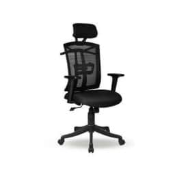 Geelong High Back Black Revolving Chair - rear_view
