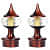 Diamond Finish Curtain Rod Finials (set of 2) - front_view