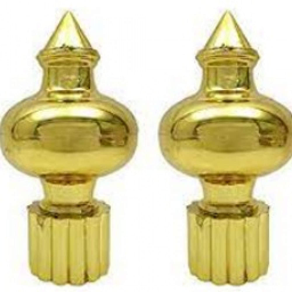 Golden Plastic Finials ( set of 4 ) - photo