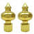 Golden Plastic Finials ( set of 4 ) - top_view