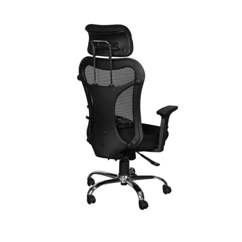 Tauras Revolving  Office Chair (Black) - rear_view