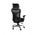 Tauras Revolving  Office Chair (Black) - rear_view